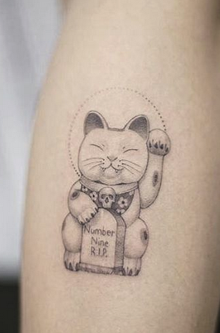 Lucky Cat Tattoo - TattManiaTattMania
