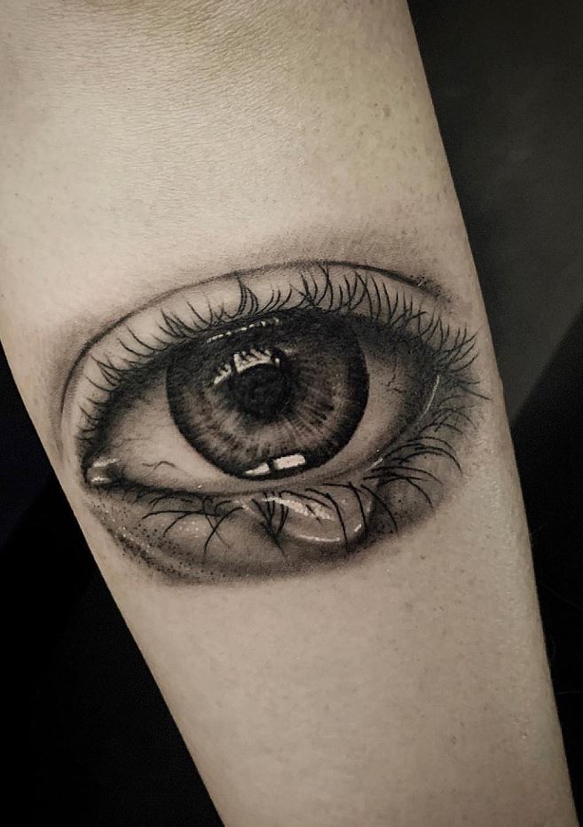 Crying Eye Tattoo