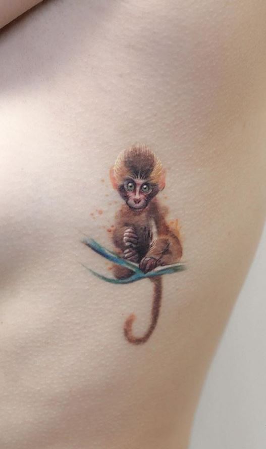 Small Monkey Tattoo