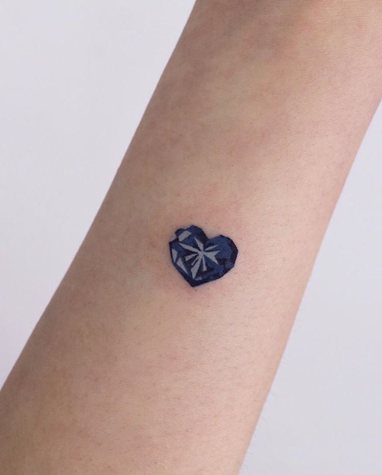 Diamond Heart Tattoo