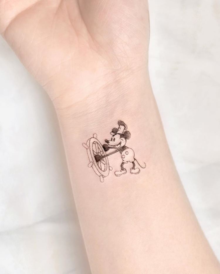 Small Mickey Mouse Tattoo