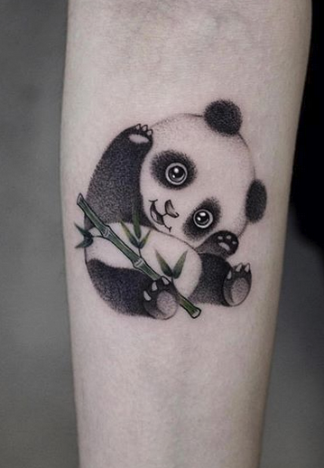 Cute Panda Tattoo