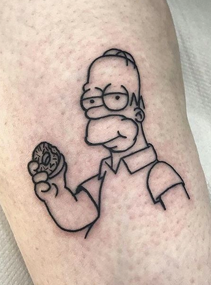 Homer Simpson Tattoo.