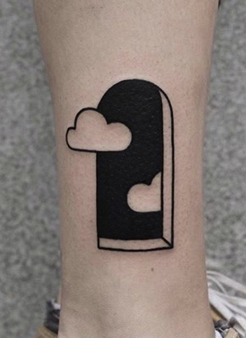 Clouds and Window Tattoo
