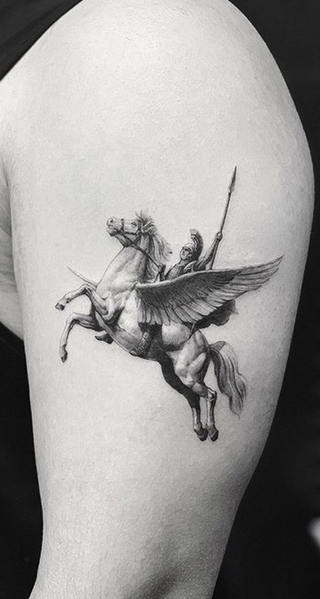 Winged Horse Tattoo