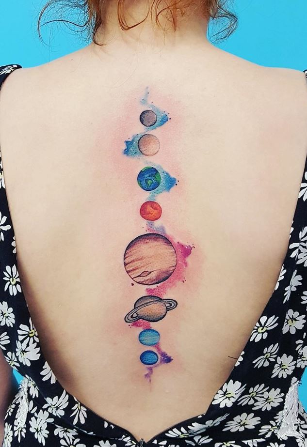 Cool Planets Tattoo