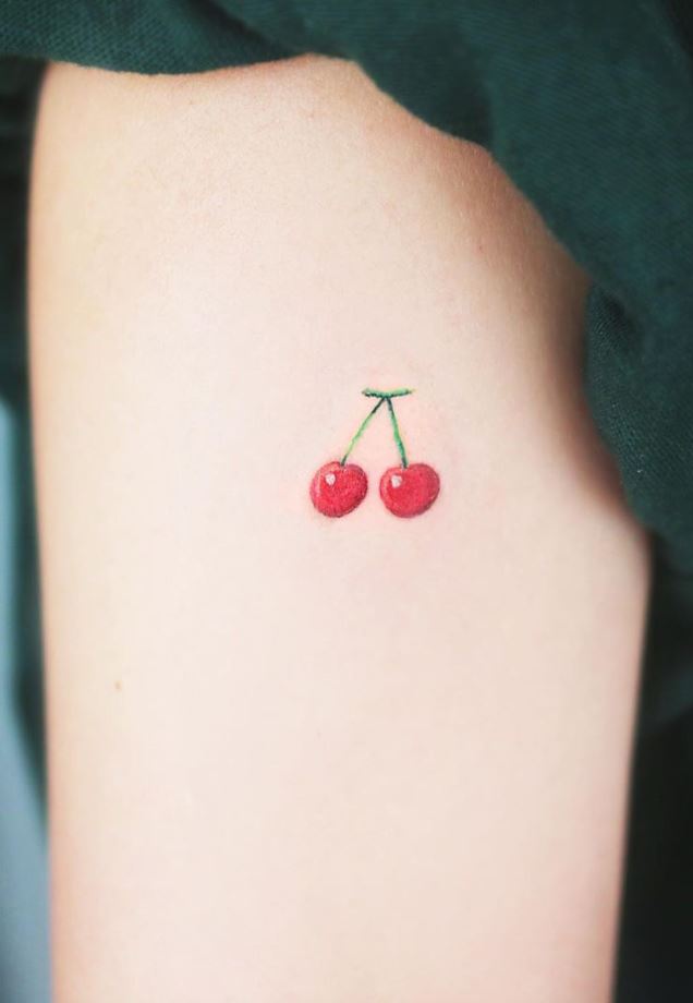 Mini Cherries Tattoo