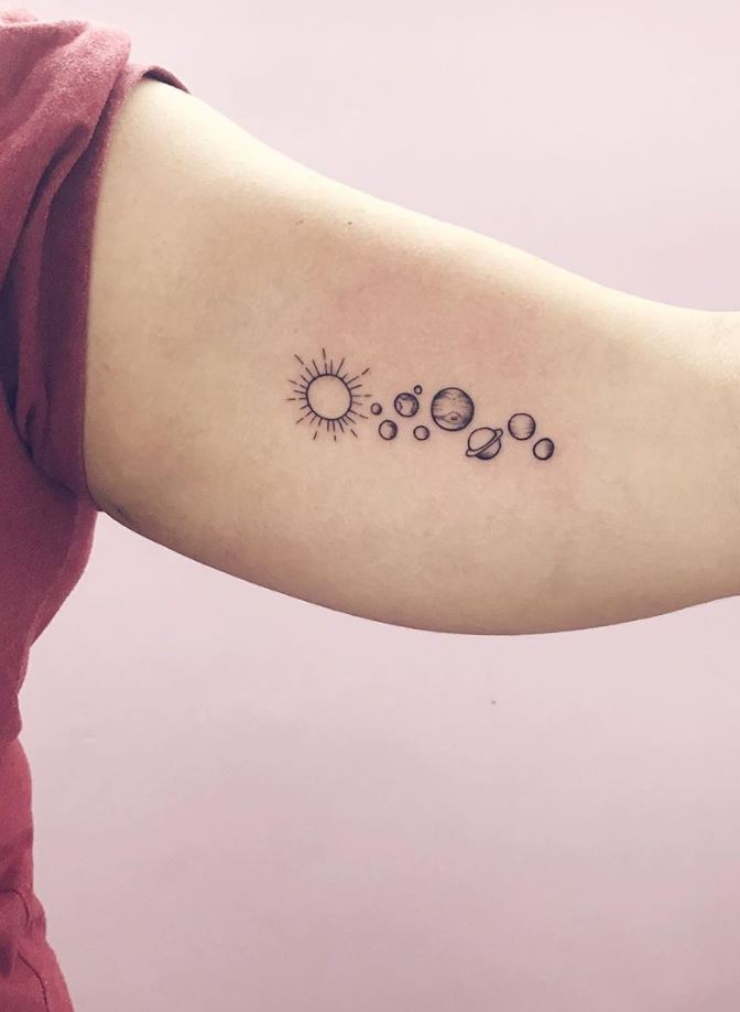 Solar System Tattoo