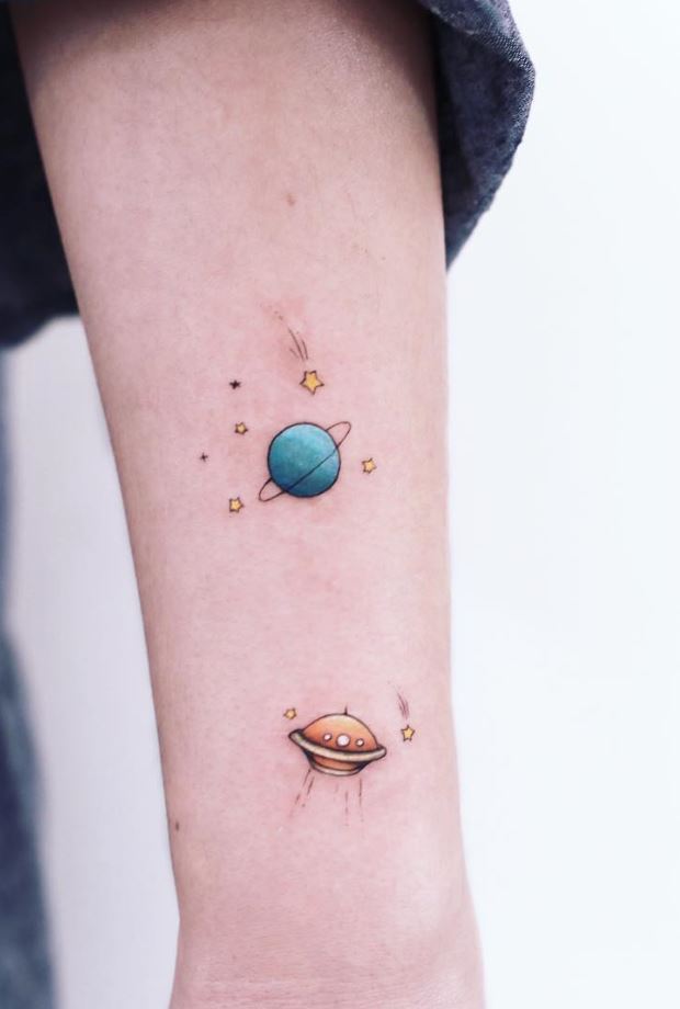 Minimal Space Tattoo