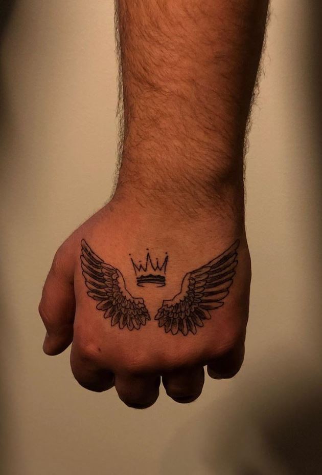 Crown And Wings Tattoo