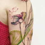 Colorful Poppy Tattoo