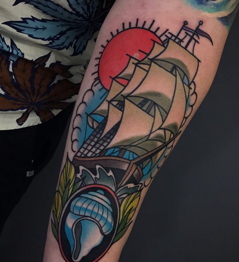 Marvelous Ship Tattoo