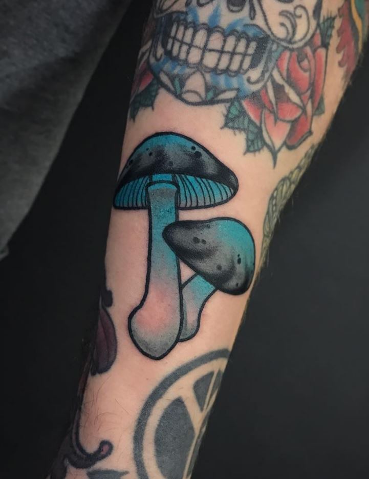 Mushroom Tattoo - TattManiaTattMania