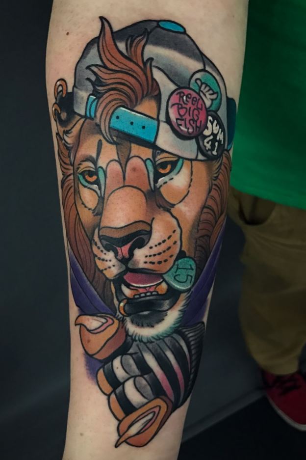 Punk Lion Tattoo