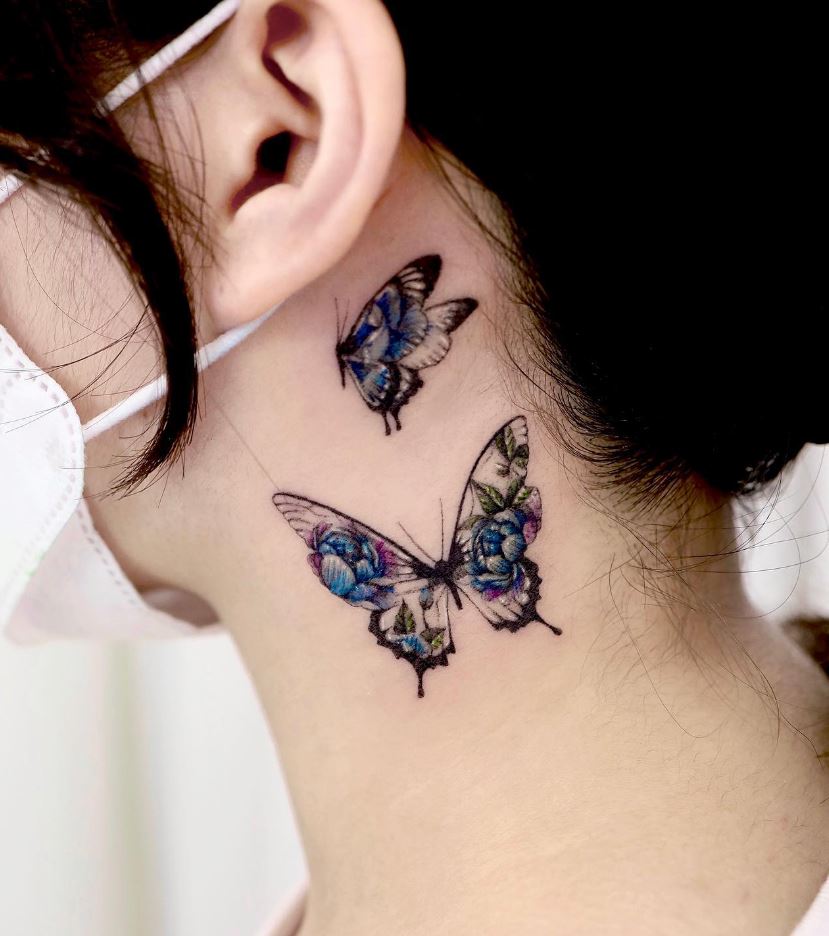 Stunning Butterflies Tattoo